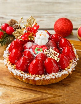 法式聖誕草莓派